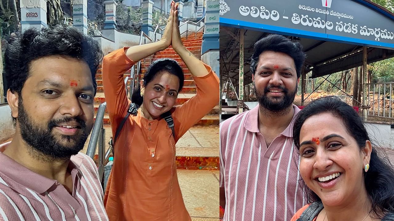 Anchor Lasya Visits Tirumala Temple