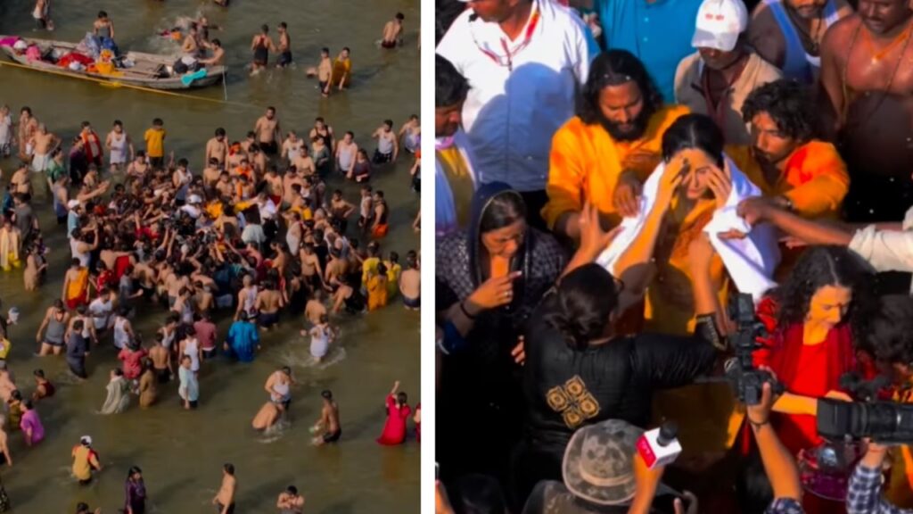 Katrina Kaif Holy Dip Kumbh Mela Katrina Video Controversy at Kumbh