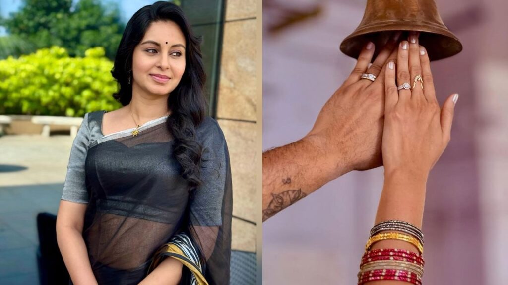 Abhinaya shares engagement photo online