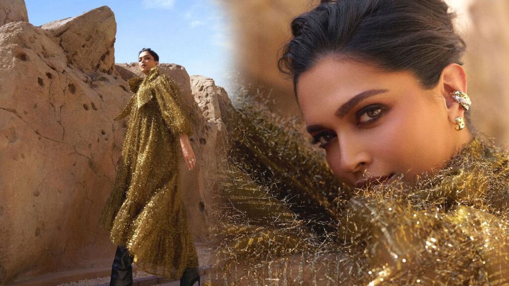 Deepika’s Gold Dress Stuns Fans